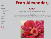 Tablet Screenshot of franalexander.com